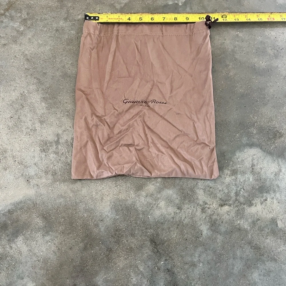 Authentic Gianvito Rossi Pink-Taupe Drawstring Dust Bag